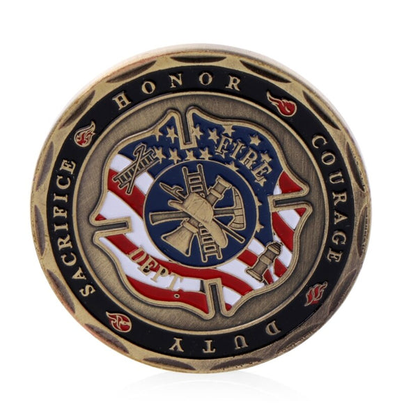 St Florian Patron Saint Firefighters Challenge Coin