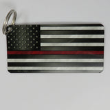 American Flag Thin Red Line Key Chain 1