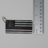 American Flag Thin Red Line Key Chain 3