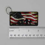 American Flag Soldiers Key Chain 2
