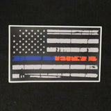 American Flag Thin Blue Line Thin Red Line Magnet 1