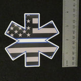 EMS EMT Star of Life Thin White Line Magnet 3