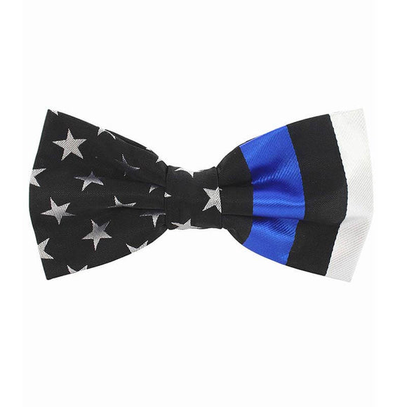 Thin Blue Line American Flag Bow Tie