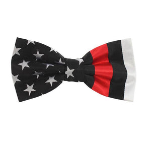 Thin Red Line American Flag Bow Tie