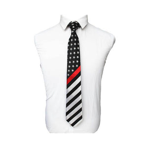 Thin Red Line American Flag Necktie